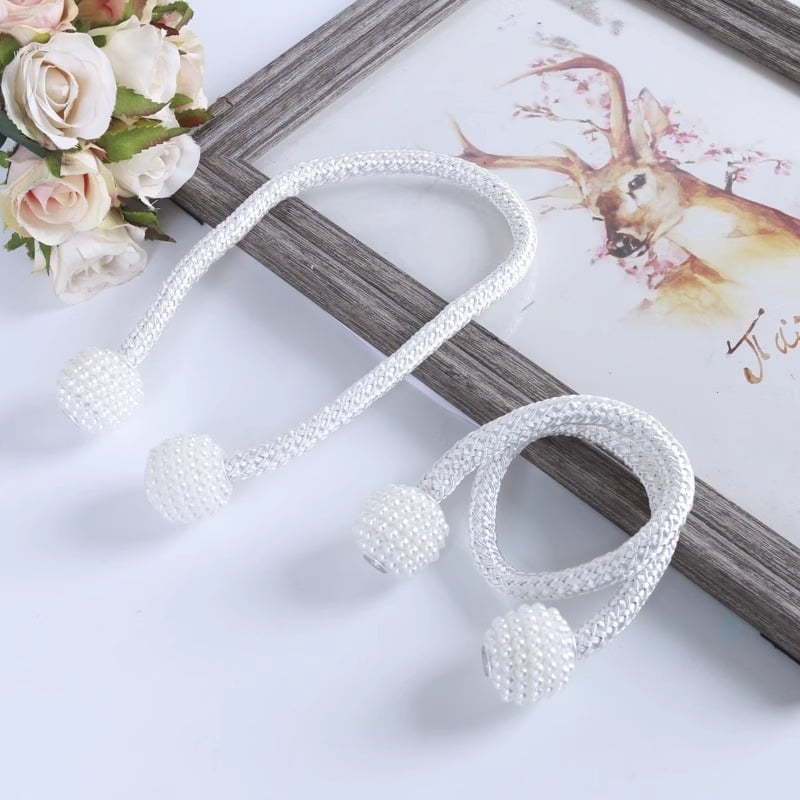 Legături magnetice pentru perdea cu perle, țesut, stil modern minimalist, fără găuri