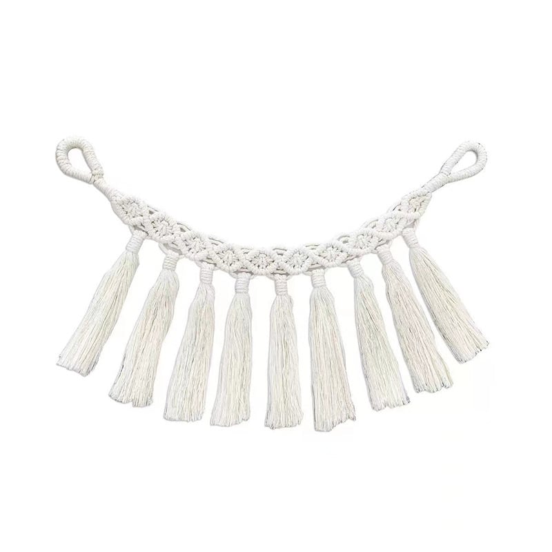 Jiuli Curea pentru perdea – stil Boem, sfoară țesută manual din bumbac și in, design modern minimalist, personalizabil