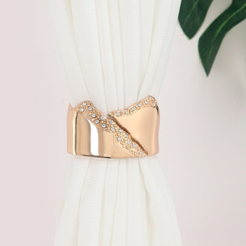 Fan Yutong șnururi metalice pentru perdele, stil lux ușor, ornamente cu diamante neregulate, personalizabile, marcă privată autorizată