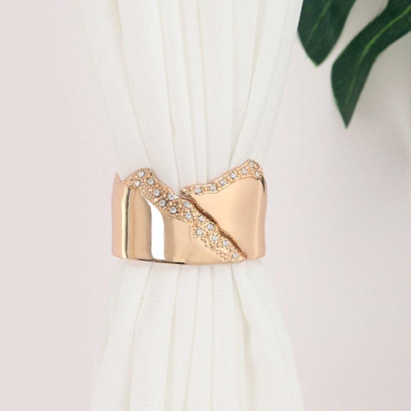 Fan Yutong șnururi metalice pentru perdele, stil lux ușor, ornamente cu diamante neregulate, personalizabile, marcă privată autorizată