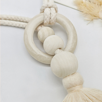 Șnur boem pentru perdea cu ciucuri – țesătură, șnur pentru perdea, stil modern minimalist, fără personalizare