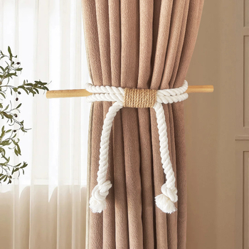 Nine Elephants legături din sfoară de bumbac pentru perdele, stil Nordic