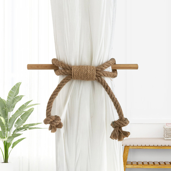 Nine Elephants legături din sfoară de bumbac pentru perdele, stil Nordic