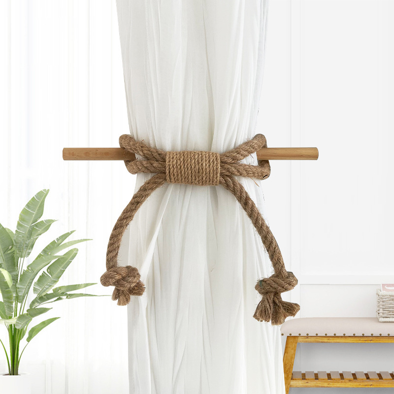 Nine Elephants legături din sfoară de bumbac pentru perdele, stil Nordic