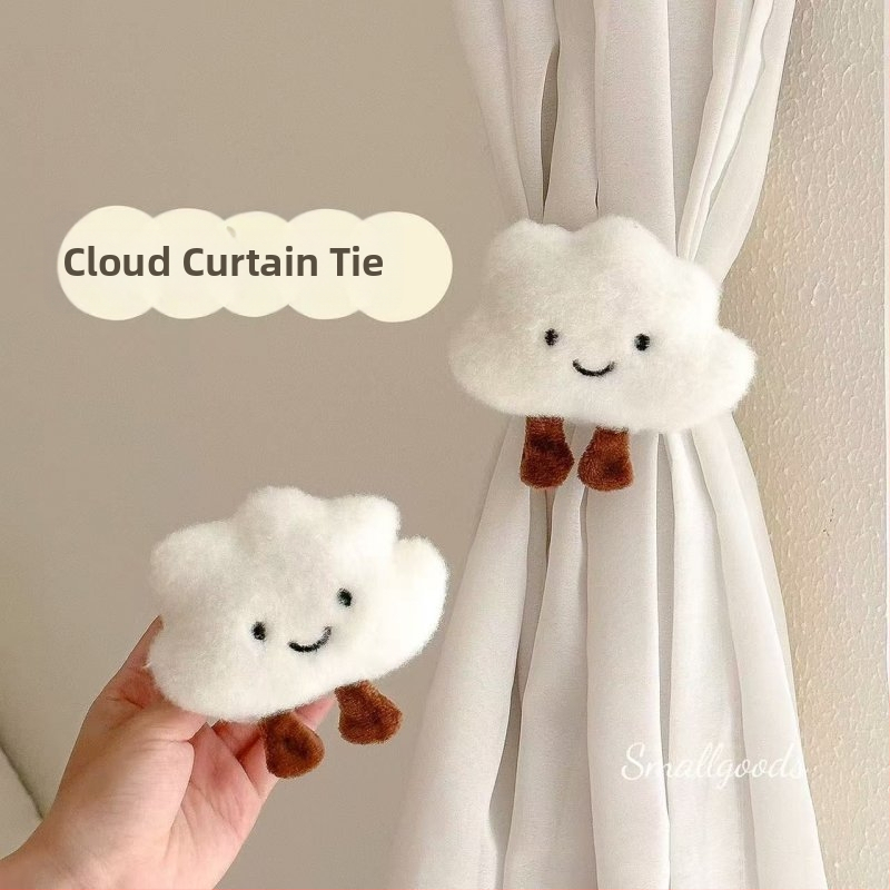 Aizkaru saitēm – mūsdienīgs minimālisma stils ar mākoņu un dzīvnieku motīviem, materiāls ķīmiskā šķiedra, bez pielāgošanas