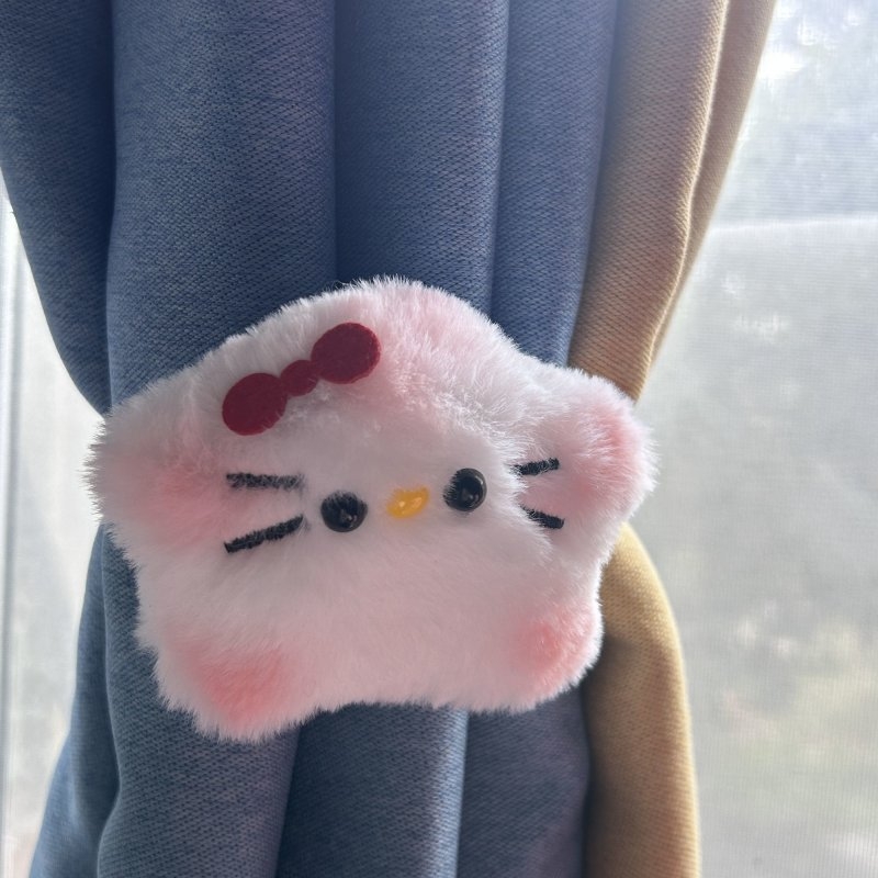 Legături pentru perdea – design modern minimalist, motive cu nori și animale, material fibră chimică, fără personalizare