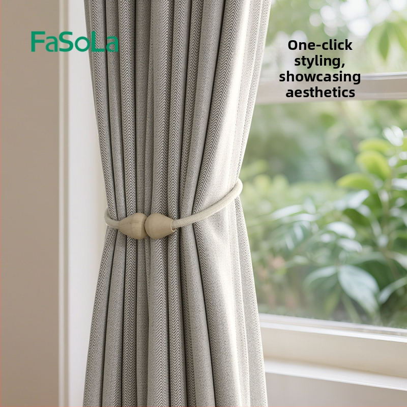 Aizkaru auklas ar magnētisku sprādzi, no masīva koka, retzemju magnēts un kokvilnas aukla