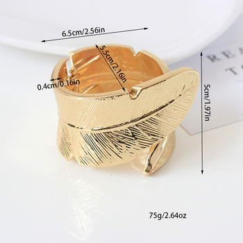 Cleme pentru perdea cu model frunză și arc metalic, aliaj | Fan yutong, stil lux, personalizabil
