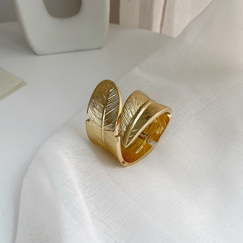 Cleme pentru perdea cu model frunză și arc metalic, aliaj | Fan yutong, stil lux, personalizabil