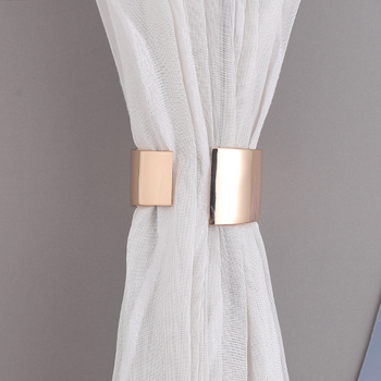 Reținători pentru perdele - metal, design asimetric cu deschidere centrală, stil modern minimalist, marcă Fan Yutong, personalizabil