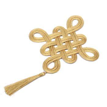 Aukso vielos kinų mazgo diržo sagtis — aksesuarai, medžiaga: auksinė viela; struktūra: aksesuarai; taikymas: diržas; prekės ženklas: Inheritance accessories