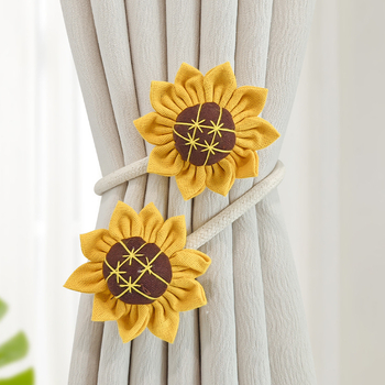 YUNGAO Set benzi pentru perdea din țesătură – pereche, stil modern minimalist, clipsuri de depozitare, personalizabil