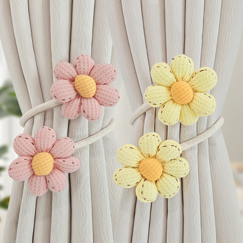 YUNGAO Set benzi pentru perdea din țesătură – pereche, stil modern minimalist, clipsuri de depozitare, personalizabil