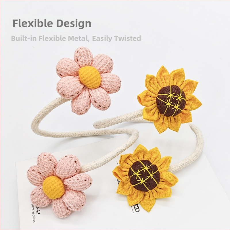 YUNGAO Audinių užuolaidų dirželių rinkinys – modernus minimalistinis stilius, pora, laikymo segtukai, pritaikomas