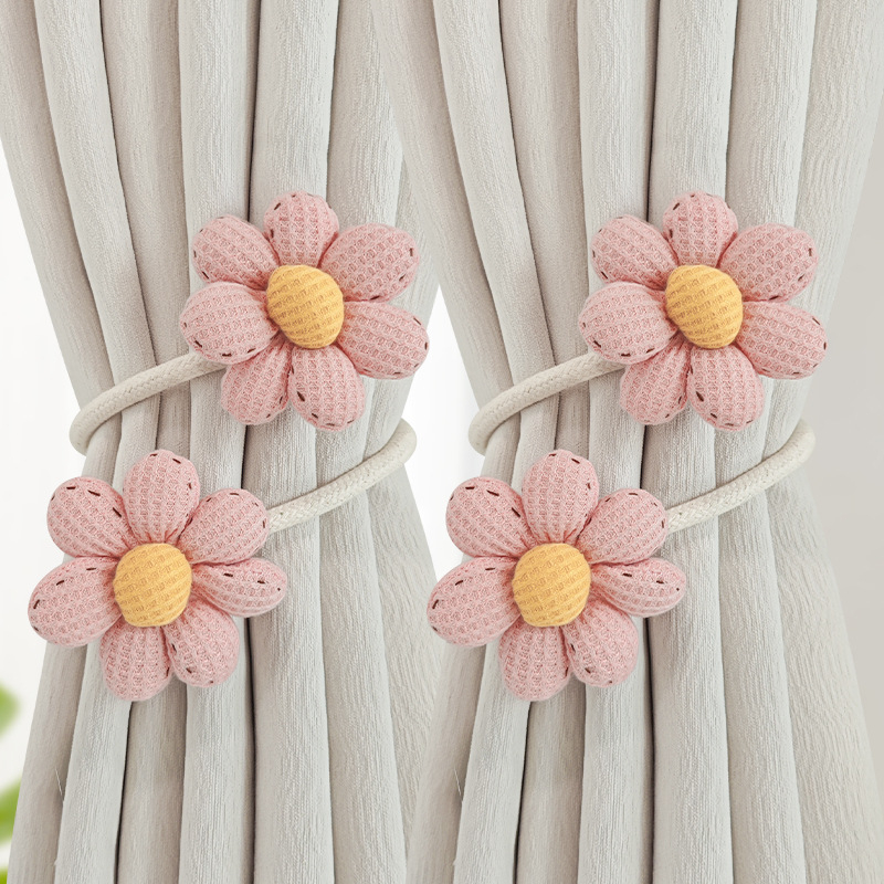 YUNGAO Set benzi pentru perdea din țesătură – pereche, stil modern minimalist, clipsuri de depozitare, personalizabil