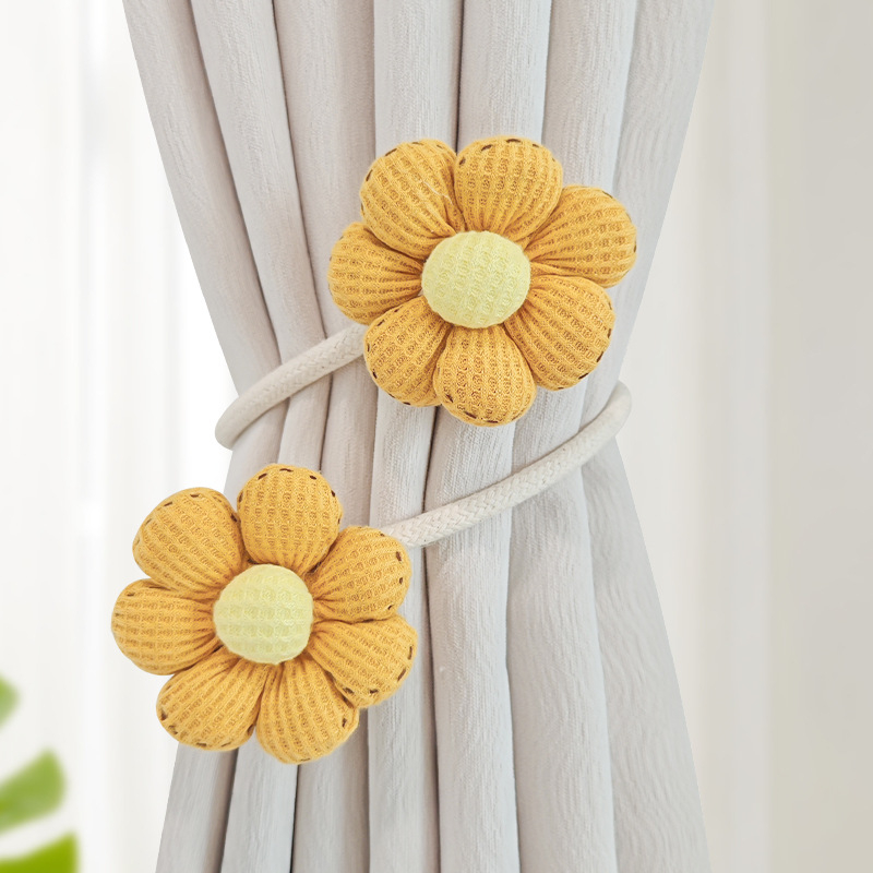 YUNGAO Set benzi pentru perdea din țesătură – pereche, stil modern minimalist, clipsuri de depozitare, personalizabil