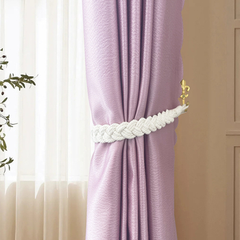 Регулируеми завесни връзки за тюлени завеси, памучен въжен материал, Nordic стил — марка Nine elephants