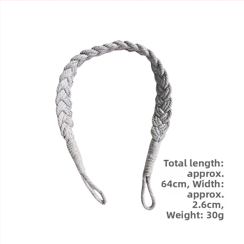 Reguliuojami užuolaidų rišikliai iš medvilninės virvelės gazų užuolaidoms, Nordic stilius, prekės ženklas Nine elephants