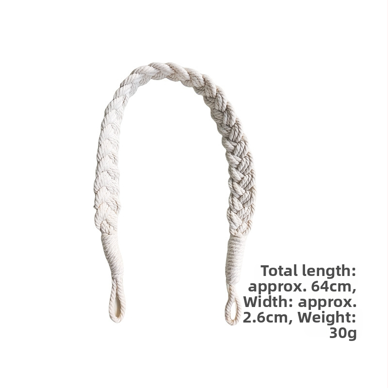 Reguliuojami užuolaidų rišikliai iš medvilninės virvelės gazų užuolaidoms, Nordic stilius, prekės ženklas Nine elephants