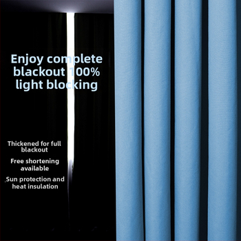 Тъмнозакриваща композитна завеса за спалня и балкон, топлоизолация и защита от слънцето, високо затъмняване 71–90%, без пробиване