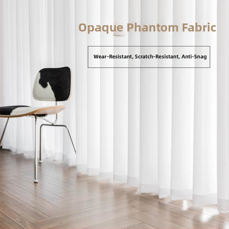 Phantom ημιδιαφανείς κουρτίνες παραθύρων, διαπερνούν το φως αλλά δεν διαφαίνονται, ύφασμα κουρτινών για σαλόνι, μπαλκόνι και διαχωρισμό υπνοδωματίου