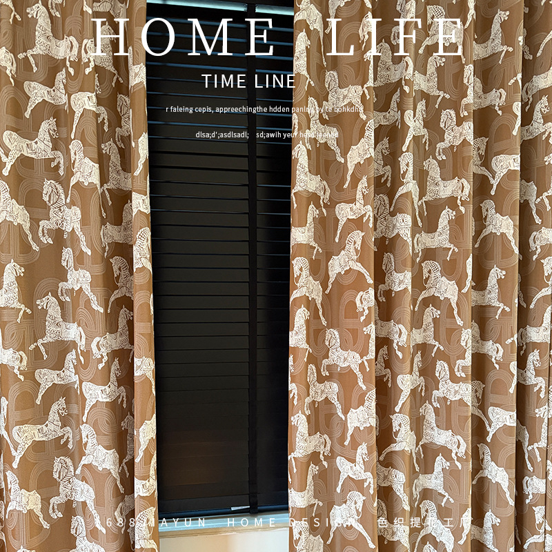 Poliesterio Jacquard užuolaidų audinys, pusapšvietimas 40–70%, tinkamas kampiniams langams ir grindų iki lubų langams, augalų ir gėlių raštas