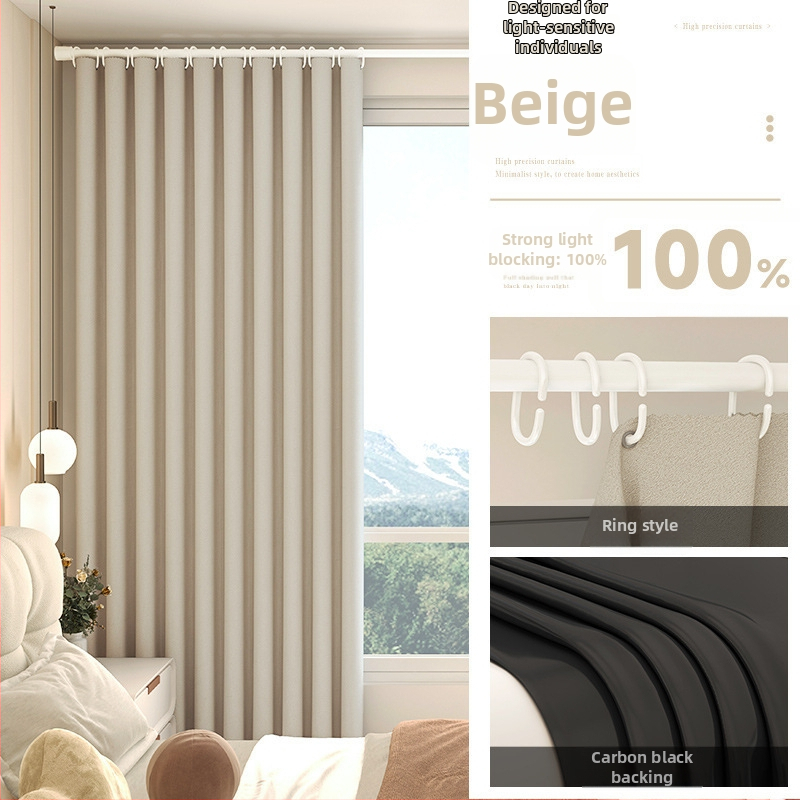 Pilnīgi tumši aizkari dzīvojamajai istabai, Silk Flower materiāls, universālais stils