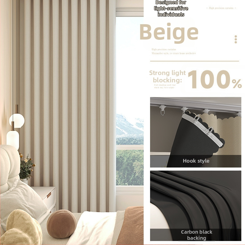 Pilnīgi tumši aizkari dzīvojamajai istabai, Silk Flower materiāls, universālais stils