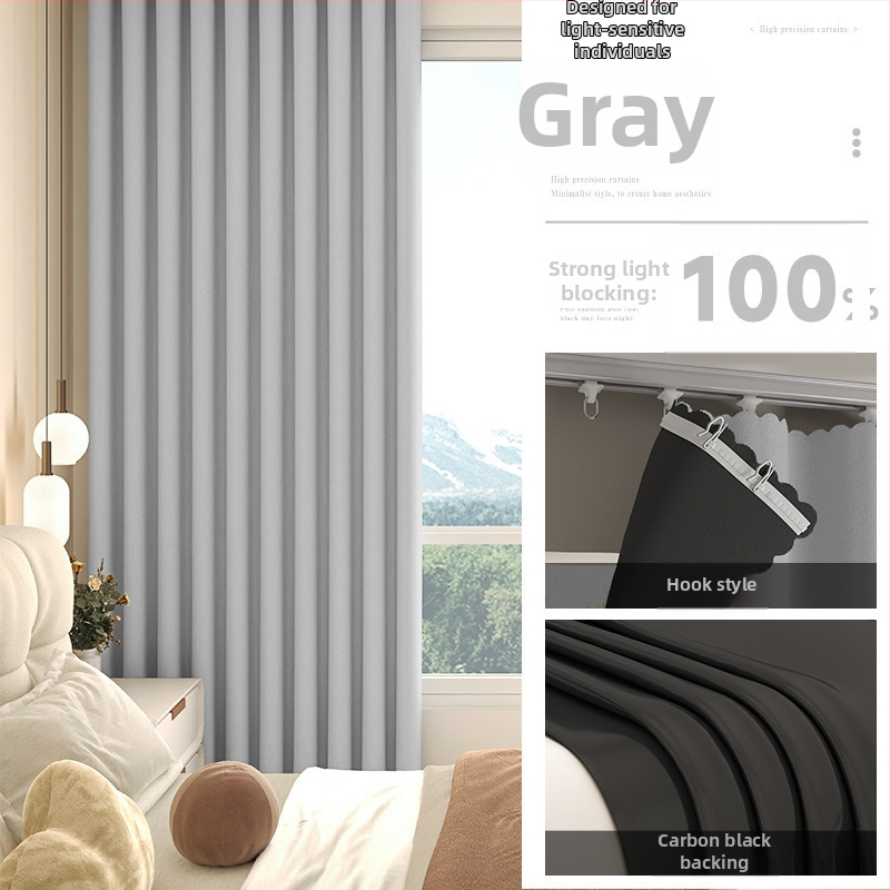 Pilnīgi tumši aizkari dzīvojamajai istabai, Silk Flower materiāls, universālais stils