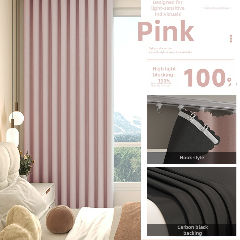 Pilnīgi tumši aizkari dzīvojamajai istabai, Silk Flower materiāls, universālais stils