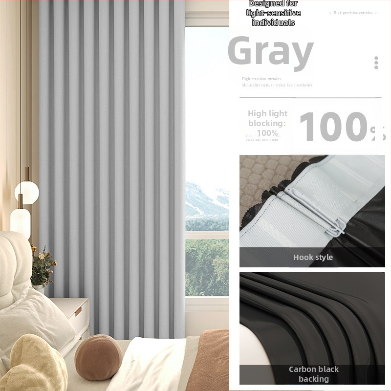 Pilnīgi tumši aizkari dzīvojamajai istabai, Silk Flower materiāls, universālais stils