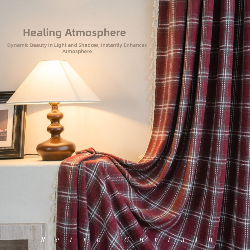 Užuolaidos, medvilnės-lino mišinys, prancūziškas stilius, pusiau užtemdantis dekoras, kampiniam langui — (Prekės ženklas: Ymqy/yi man qi yun; Medžiaga: Medvilnė; Pagrindinė audinio sudėtis: Medvilnė ir linas; Audinio sudėtis: 90%; Funkcija: dekoratyvinis p