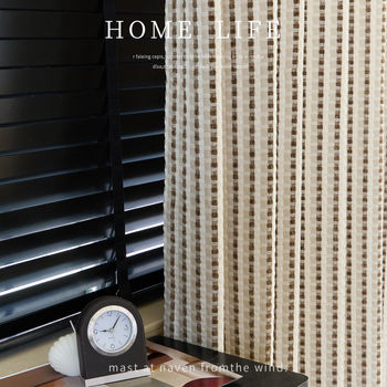 Prancūziško stiliaus dryžuotos užuolaidos, poliesterio jacquard audinys, didelis šešėliavimas 70–90%, tinkamos svetainei, miegamajam ir vaikų kambariui