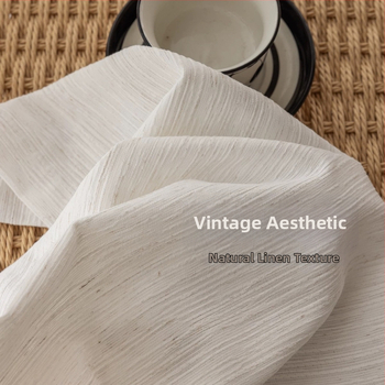 Chenille lino tinklelio užuolaida, poliesterio siūlą dažytas audinys, pusiau skaidri, bet ne skaidri, šiuolaikiškas paprastumas, tinkama svetainei ir miegamajam