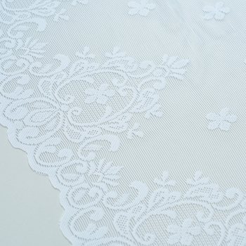 Poliesterinės nėrinių trumpas užuolaidos, permatoma, prancūziško stiliaus, tinkama svetainei, studijai, restoranui, virtuvei ir įėjimui