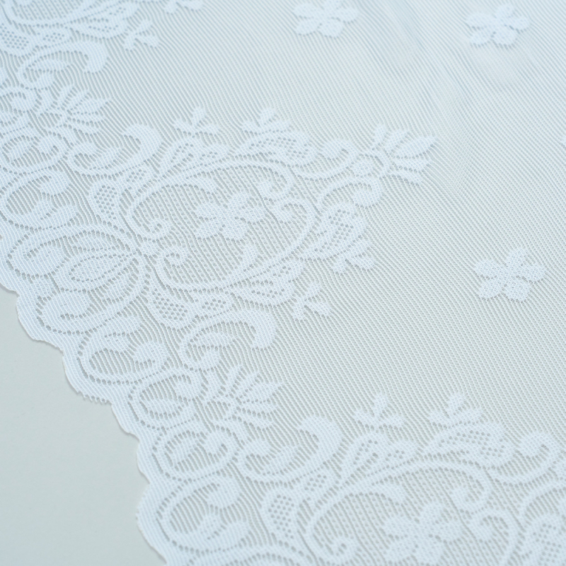 Poliesterinės nėrinių trumpas užuolaidos, permatoma, prancūziško stiliaus, tinkama svetainei, studijai, restoranui, virtuvei ir įėjimui