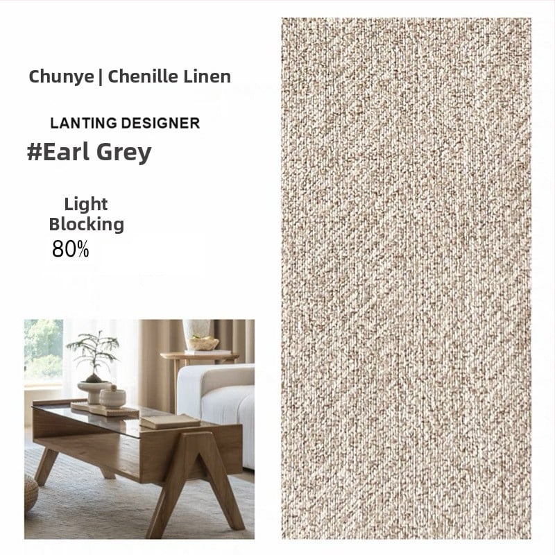 Medvilnės-linų džakardo užuolaidos tamsinimo funkcija 71–90%; modernus minimalistinis stilius; tinka įvairių tipų langams; montavimas įmanomas