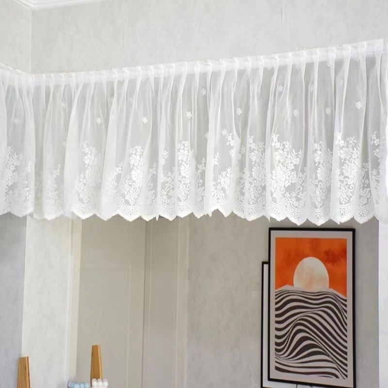 Kaimiško stiliaus velūro užuolaida virtuvei, durims ir langams, iš dalies užtamsina šviesą (40-70%)