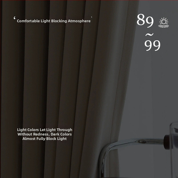 Dvigubos Chenille užuolaidos su herringbone tekstūra, užuolaidų tamsinimas 70–90%, kreminis stilius