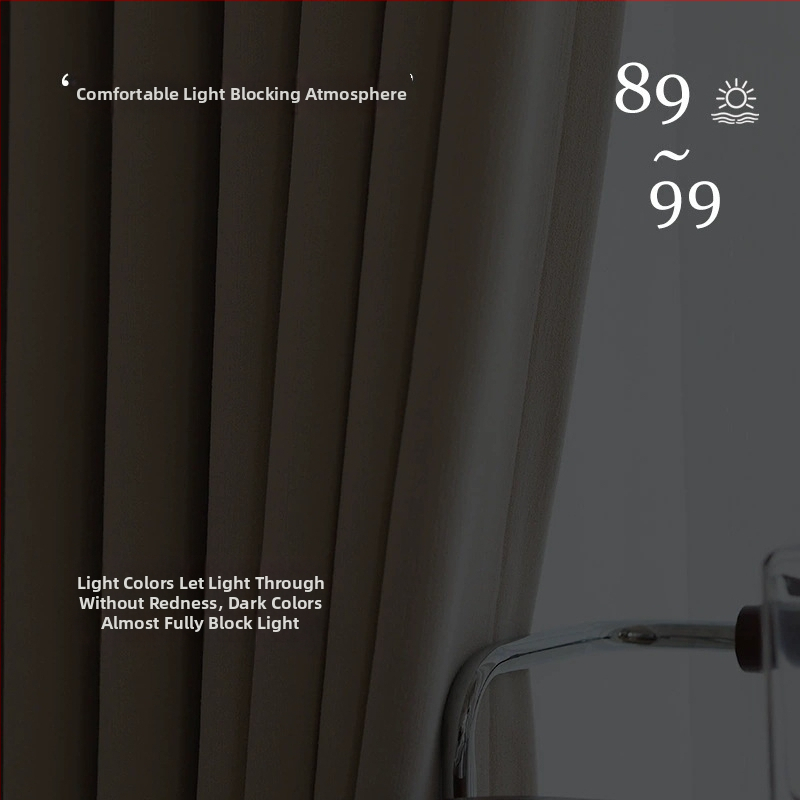 Dvigubos Chenille užuolaidos su herringbone tekstūra, užuolaidų tamsinimas 70–90%, kreminis stilius