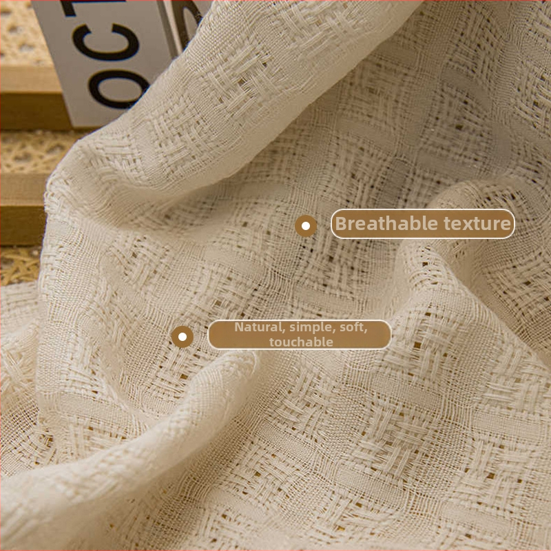 Japonijos stiliaus kanapių užuolaidos su džakardo audiniu - grotelės raštas, pusiau šešėlis 40–70%, įrengimas įmanomas