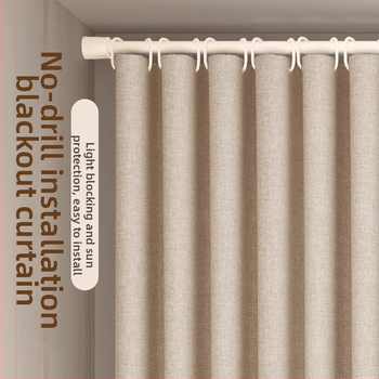 Poliesterinė užuolaida su dideliu tamsinimu 71-90%, skirta svetainei, miegamajam, biurui, restoranui ir įėjimui, šiuolaikinio minimalistinio stiliaus