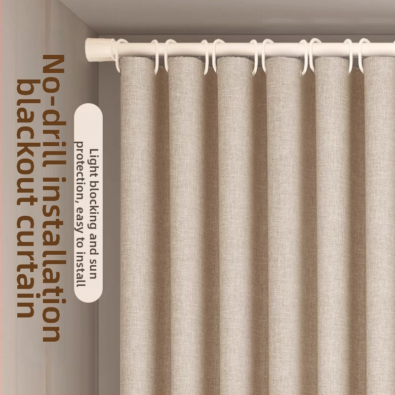 Poliesterinė užuolaida su dideliu tamsinimu 71-90%, skirta svetainei, miegamajam, biurui, restoranui ir įėjimui, šiuolaikinio minimalistinio stiliaus