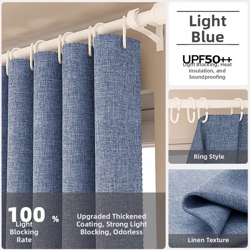 Poliesterinė užuolaida su dideliu tamsinimu 71-90%, skirta svetainei, miegamajam, biurui, restoranui ir įėjimui, šiuolaikinio minimalistinio stiliaus