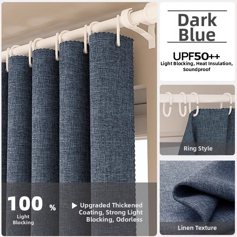 Poliesterinė užuolaida su dideliu tamsinimu 71-90%, skirta svetainei, miegamajam, biurui, restoranui ir įėjimui, šiuolaikinio minimalistinio stiliaus