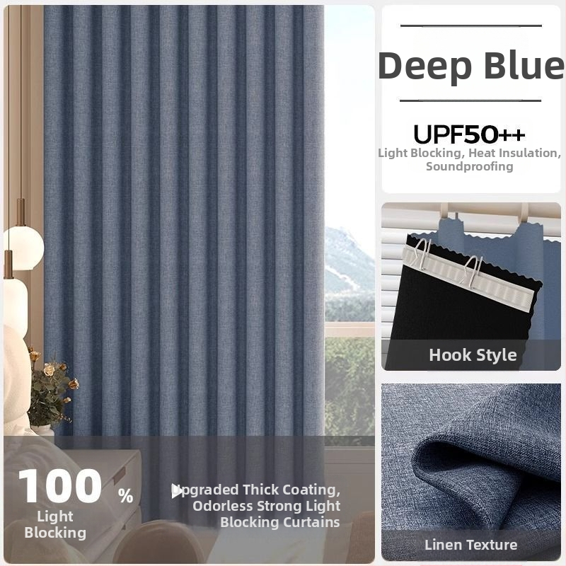 Poliesterinė užuolaida su dideliu tamsinimu 71-90%, skirta svetainei, miegamajam, biurui, restoranui ir įėjimui, šiuolaikinio minimalistinio stiliaus