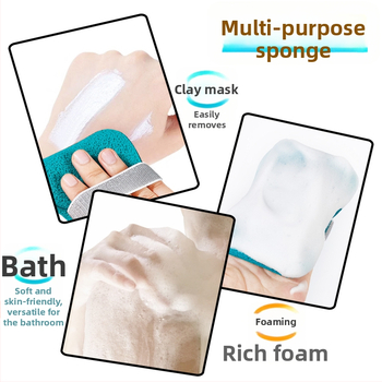 GECOMO PVA veido valymo kempinė su molio kauke, gilus valymas, švelni oda, 600 vnt./pakuotė