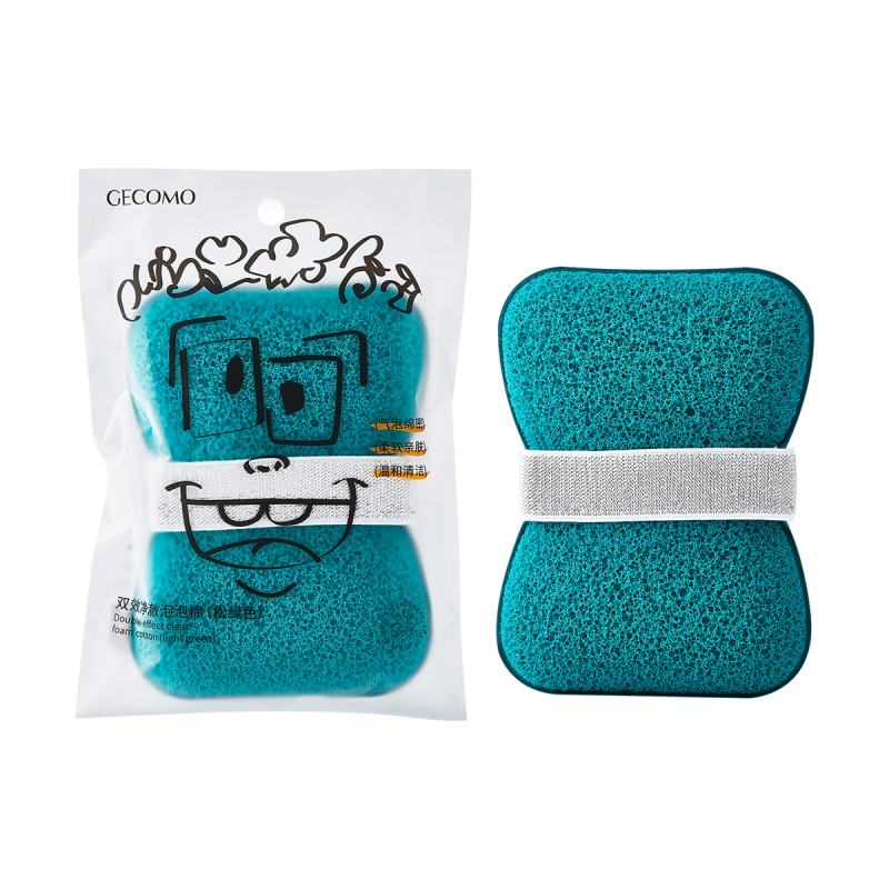 GECOMO PVA veido valymo kempinė su molio kauke, gilus valymas, švelni oda, 600 vnt./pakuotė