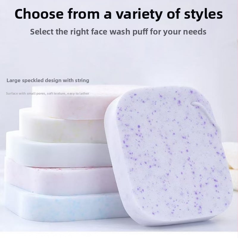 Veido plovimo kempinė, storesnės konstrukcijos, labai minkšta, didelis sugeriamumas, gilus valymas, makiažo nuėmimas