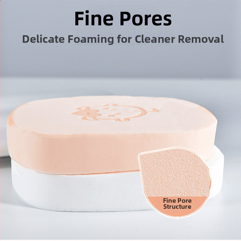 Marianne PVA sejas attīrīšanas sūklis, maigā eksfoliācija bērnīgas ādas efektam, divu gabalu komplekts